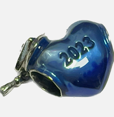 Pandora Authentic Blue 2023 Graduation Heart Charm S925 ALE