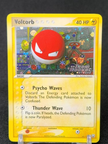 Voltorb 80/109 EX Team Rocket Returns Stamped Reverse Holo Pokemon Card - Picture 3 of 15