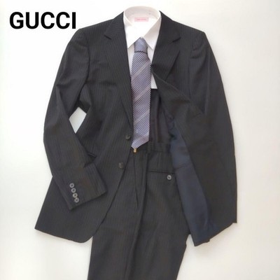 Gucci Tom Ford-era pinstripe Jaket Pants suit, size 2B, black, size 48R