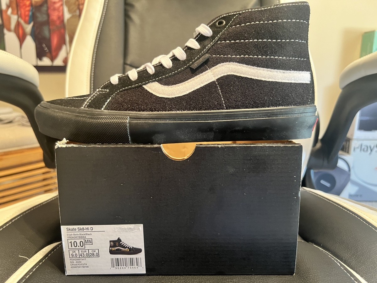 VANS SK8 Hi Elijah Berle Black/Black Men's Classic Skate Shoes