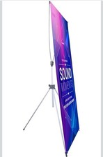 6pk Adjustable X Banner Stand Fits 23-32 Inch Wide and 63-78 Inch Tall Banners