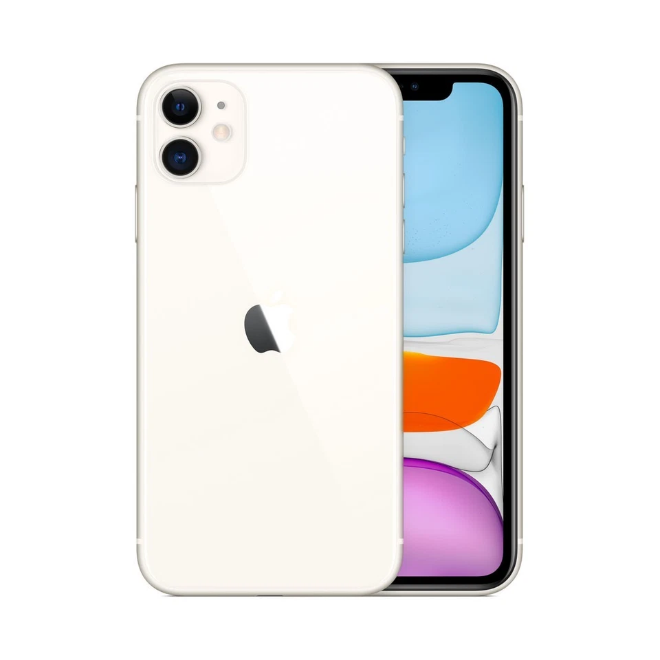 Apple iPhone 11 64GB / 128GB Black White Unlocked A2221 iOS 26 Haptic Touch