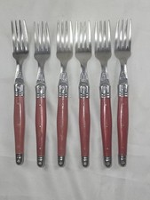 6 Jean Dubost LAGUIOLE France Red Stainless S...