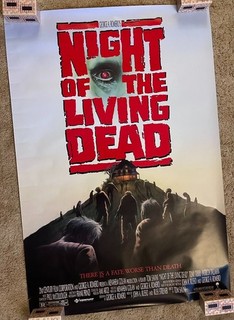 Locandina film horror La notte dei morti viventi 1990 27x40 Tony Todd arrotolata