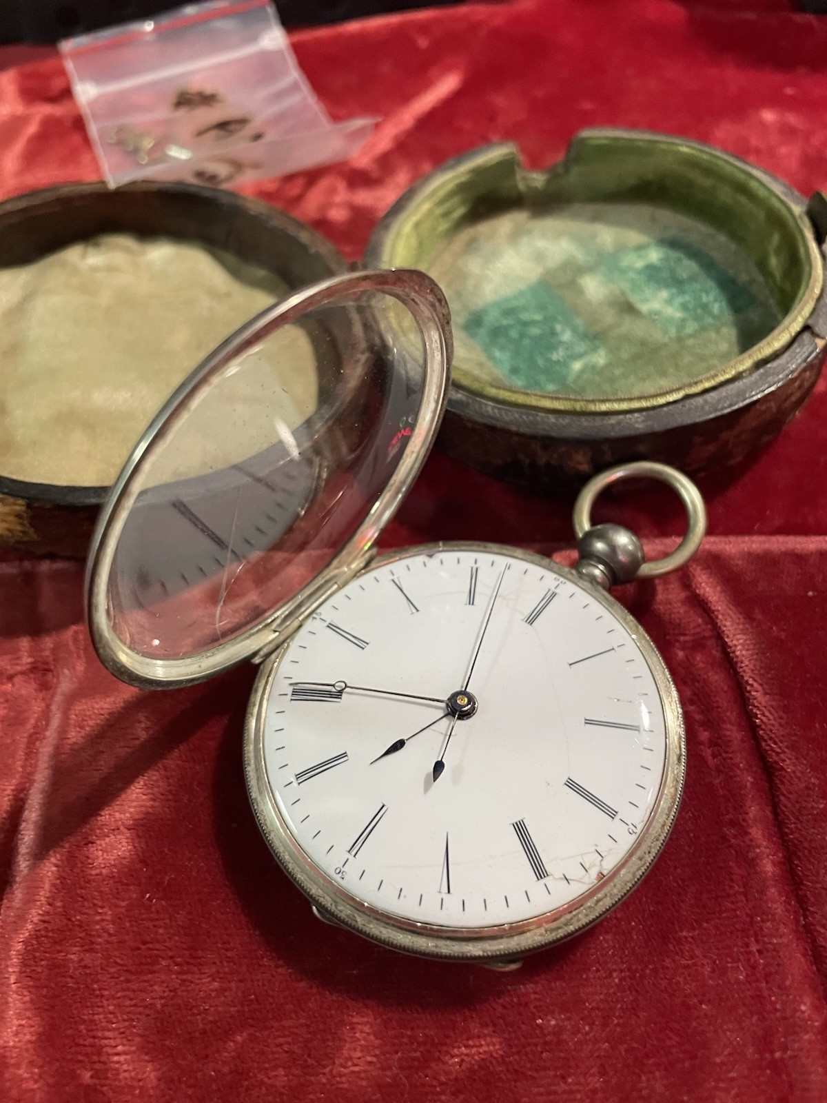 Vintage  LARGE  SILVER Jump SECOND DUPLEX POCKET … - image 8