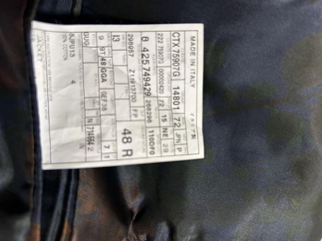 Giacca Gucci velluto verde taglia 48 usata ottima moda lusso