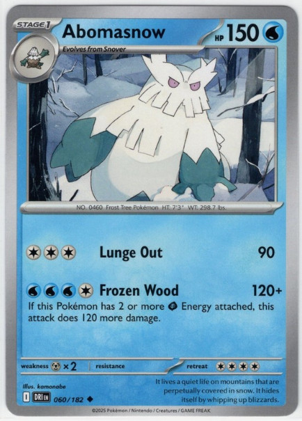 060/182 Abomasnow - Destined Rivals - NM/M