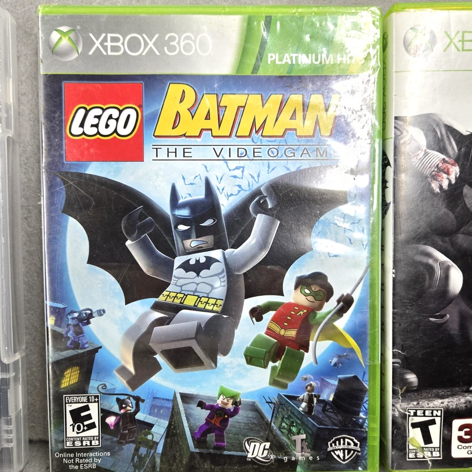Lote de 3 jogos Xbox 360 LEGO Batman (selado), Batman: Arkham City, Ace Combat 6 - Imagem 2 de 4