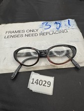 BAUSCH  LOMB Vintage 50s Clear Black Cat Eye Eyeglasses-5 1/2, 48-20 G414