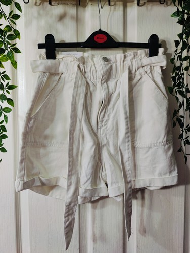 New Look Tall denim paperbag shorts Size 12 - Picture 1 of 11