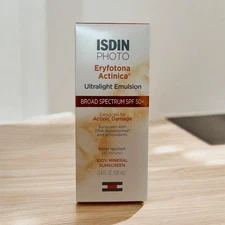 ISDIN Eryfotona Actinica  SPF 50+ Sunscreen - 3.4oz EXP Date 11/26