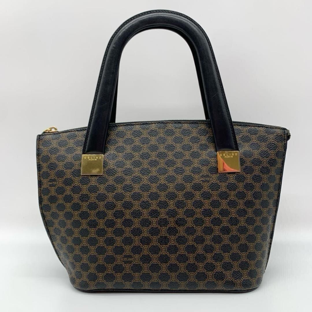 Celine Macadam Handle Bag in Black PVC Authentic G05071022