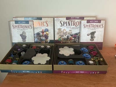 Spintronics COMPLETE ACT ONE + ACT TWO STEM Engineering Kits Mint Condition