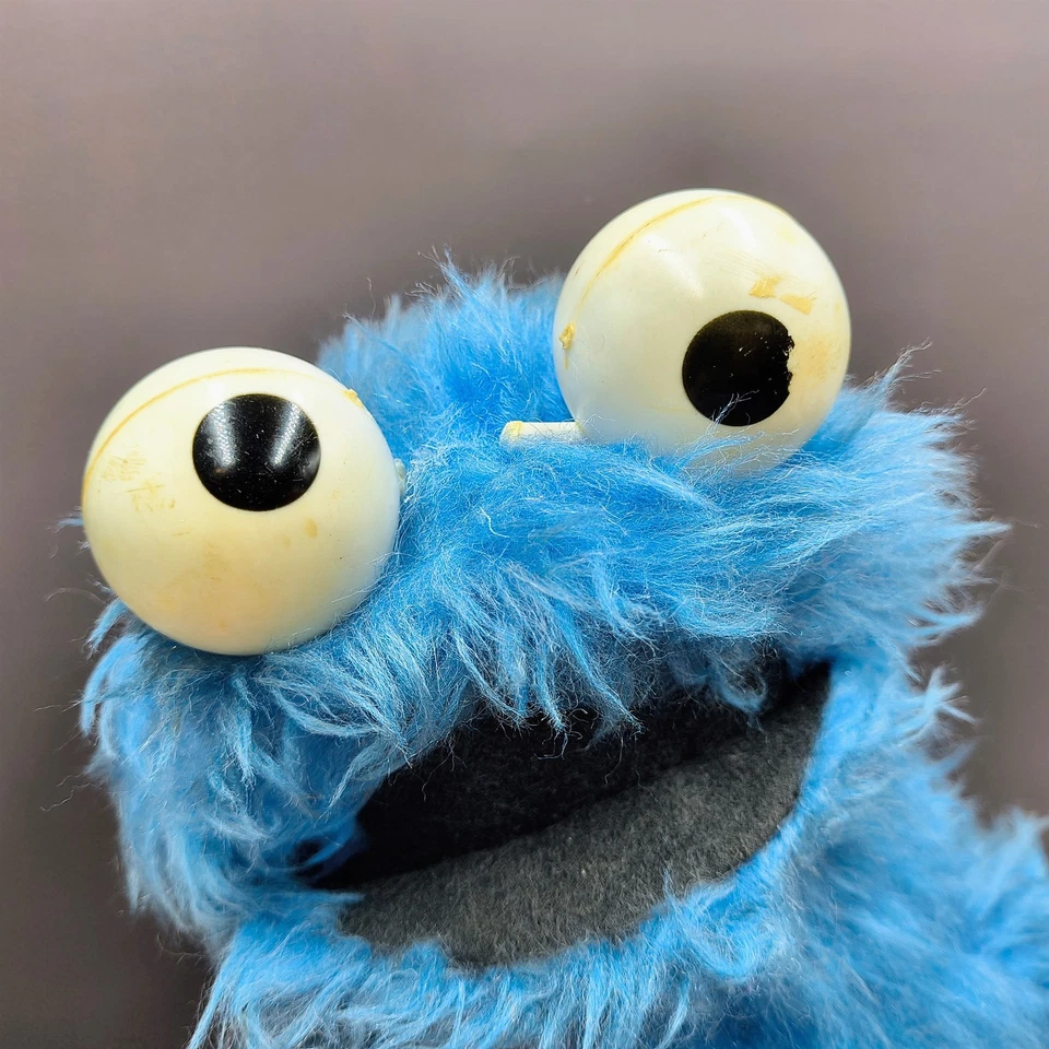 Vintage Knickerbocker Talking Cookie Monster Stuffed Animal Sesame Street 12" - Image 3 of 4