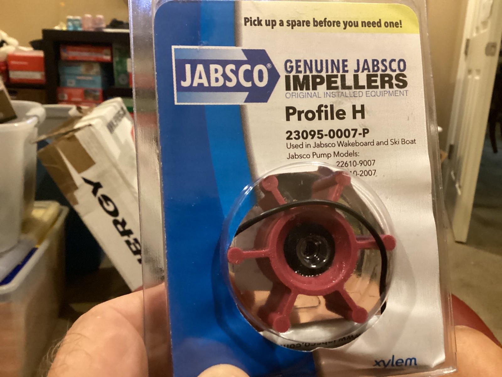 (BEST PRICE.)      Jabsco  Impeller 23095-0007-P Profile H w/ O-ring 