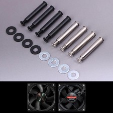 4Pcs/set Computer Case Fan Long Screw Kit DIY Modified PC Cooling Fan Screw