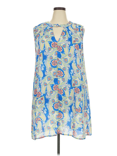 Janette Plus Women Blue Casual Dress 3X Plus
