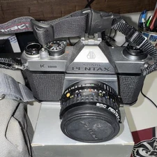 Pentax Asahi  K1000 35mm Film Camera W/50mm Lens Film