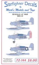 Starfighter Decals 1/72 CURTISS SOC-1 & SOC-3 SEAGULL AT WAR