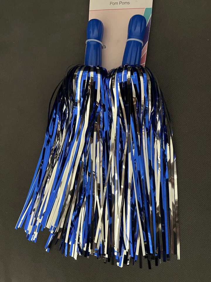 Just Pretend Cheerleader Pom-Poms Pair Costume Accessory Girls Dress Up Play Toy - Image 2 of 4