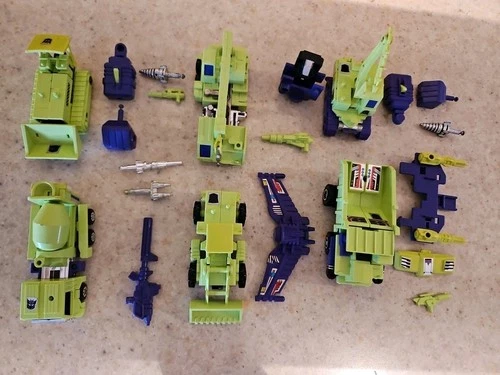 Transformers G1 Devastator Constructicons Action Figure Set Hooks, Bonecrusher