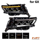 FULL LED DRL Sequential HeadLights for Toyota Prado FJ150 2018-23 -Halogen model