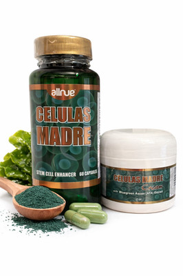 Celulas Madre Stem Cell Enhancer 60 Capsules + Cream 2oz AFA Extract Combo Pack
