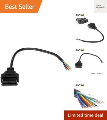 16 Pin J1962 OBD-II Female Connector, OBD-II 16 Pin Car Diagnostic Extension ...