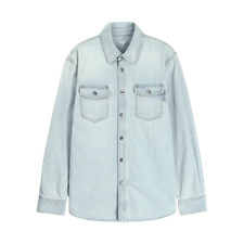 Bottega Veneta Light Blue Extra Bleached Denim Shirt
