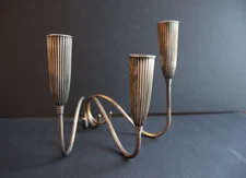 Vintage Napier Silverplate Mid Century 3 Light Candlestick Holder
