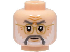 LEGO Light Nougat Minifigure, Head Dark Bluish Gray Eyebrows and Mous 3626pb3279