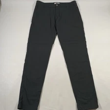 Bird Dogs Mens 36x34 Performance Pants Black Flat Front Stretch Golf
