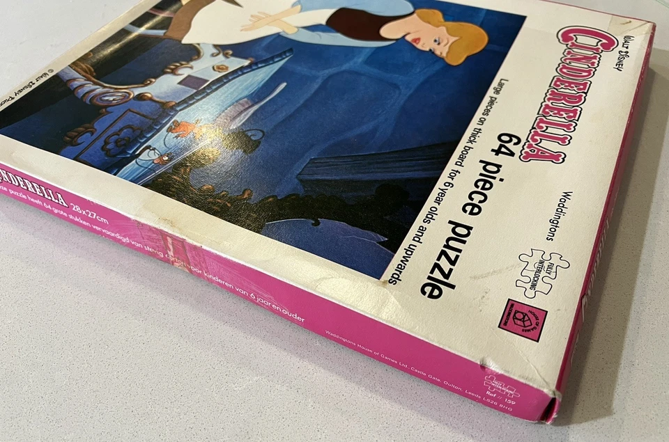 Vintage Walt Disney's CINDERELLA 64 Piece Jigsaw Puzzle - WADDINGTONS England - Image 3 of 4