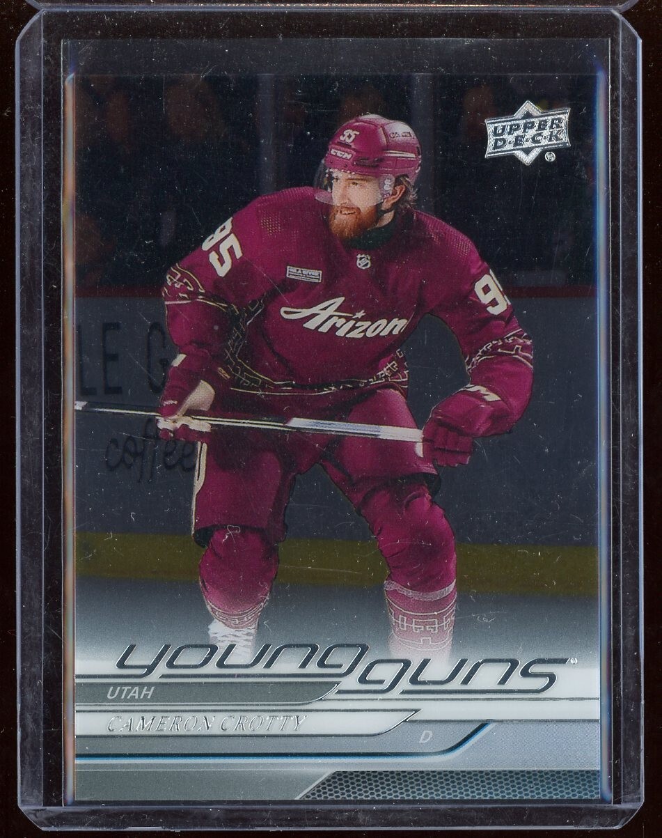 2024-25 Upper Deck Young Guns Clear Cut Parallel #238 Cameron Crotty