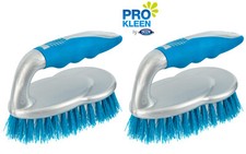 2 x Premium Hand Scrubbing Brush Handle Grip Carpet Cleaning Home Floor Bathtub