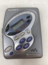 Sony Walkman WM-FX281 TV/Weather/FM/AM Cassette Tape Player Not Tested Sold part