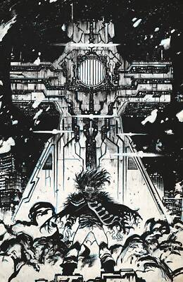 VANISH #1 (IMAGE COMICS)  1:75 JOHNSON RAW SKETCH B&W VARIANT VF