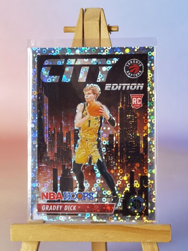 Gradey Dick 2023 Hoops Premium Stock Basketball #6 City Edition Silver Disco