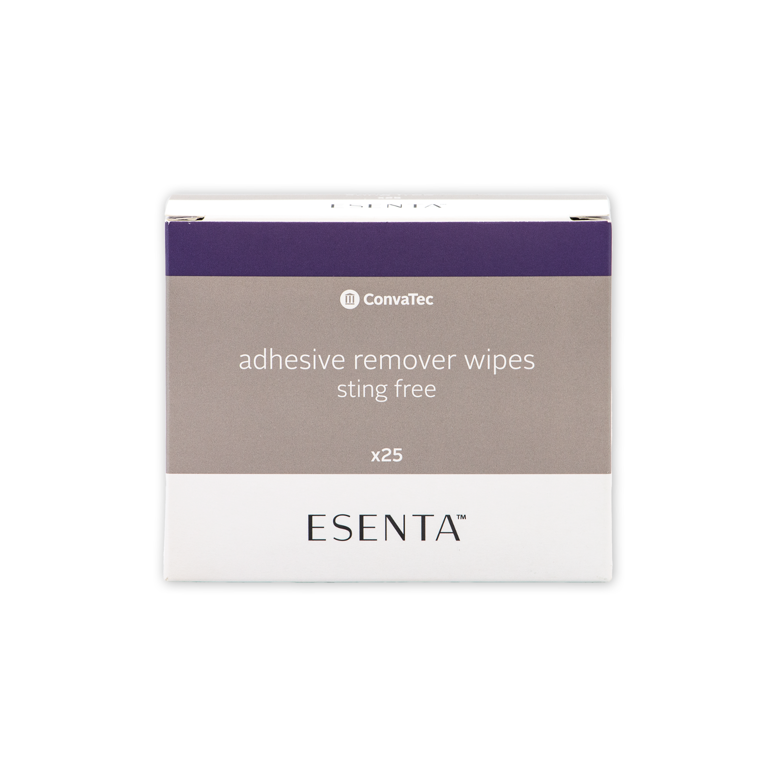 ESENTA Adhesive Remover Wipes, Sting Free, Alcohol Free, 25ct Box (Pack