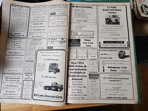 Jan. 10 1975 Centerline Trucking Industry Classified Paper Gmc Brockway Marmon - Picture 8 of 10