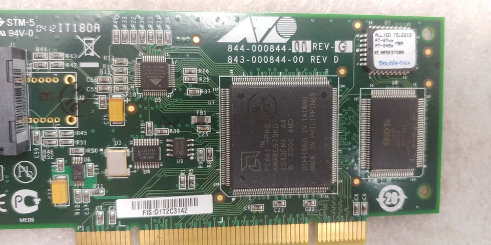 Allied Telesis 100FX Dual Port PCI Fibre Network Interface Card AT-2701FX F S/H! - Image 3 of 4