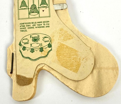 2 Campanelle Carta Fazzoletto Vintage A nido d'ape Decorazione Festa Natale Doppio Glo 4,5" - Foto 2 di 12