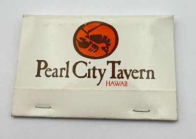 Pearl City Tavern Hawaii Restaurant Matchbook Vintage Matches Monkey Bar