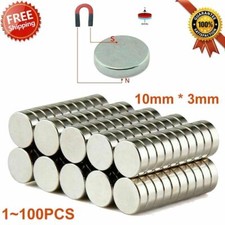 1 10 20 50 100Pcs 10 x 3mm block rare earth n...
