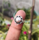 Pink Pearl Ring 925 Sterling Silver Band & Statement Ring Handmade Ring All size