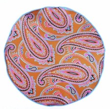 Lord R Colton Masterworks Pocket Round Lerici Rust Paisley Silk - 75 Retail New