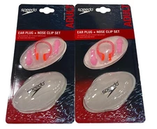 Speedo Adult Ear Plug + Nose Clip Set Pack Of 2