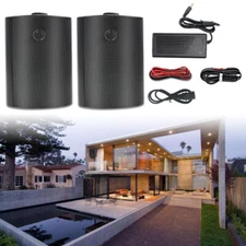 Herdio 200W 4" Bluetooth Speakers Outdoor  Indoor Waterproof Wall Mount Wireless