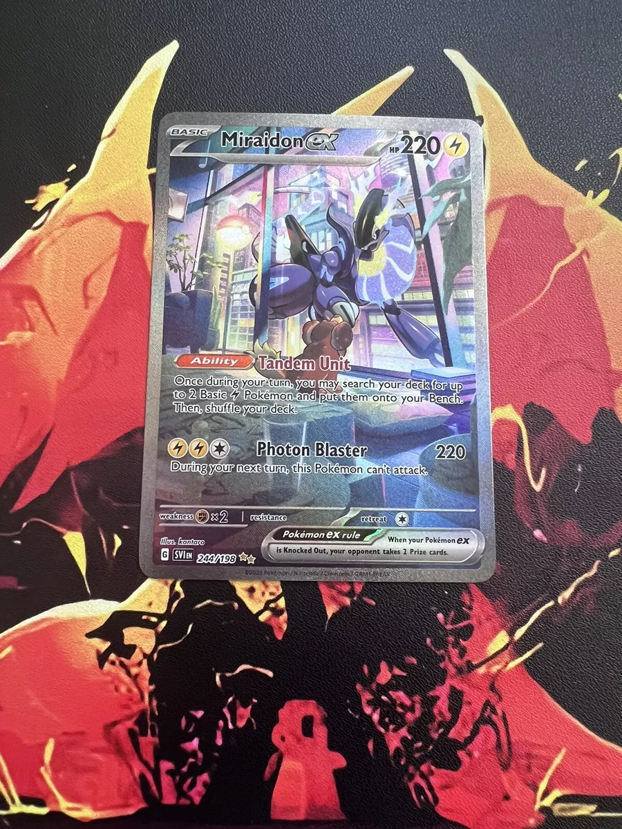 MIRAIDON EX FULL ART #244/198 - POKEMON SCARLET VIOLET - SECRET