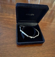 NIKKEN Armband mit Platin-Ton, Länge 21cm  /  Magnettechnologie, nie getragen